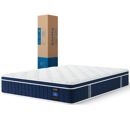 Inofia Ace Hybrid 140x200 Matratze Memory Foam Tonnentaschenfederkern